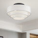 Manorwood 4 Light 21 inch Bronze Semi-Flush Ceiling Light