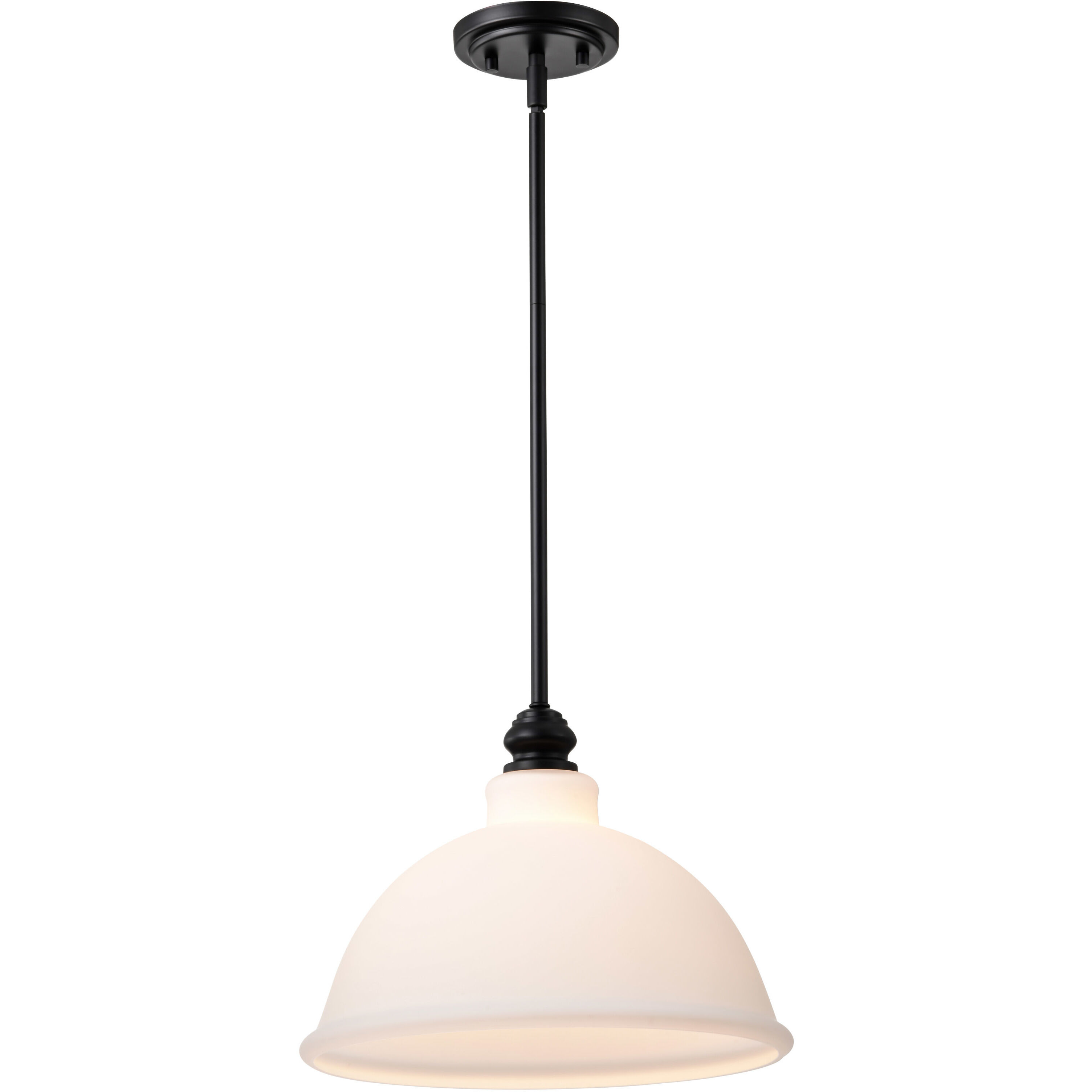 Russel 14 inch Matte Black Pendant Ceiling Light