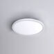 Round LED 11 inch White Flush Mount Ceiling Light in 3500K