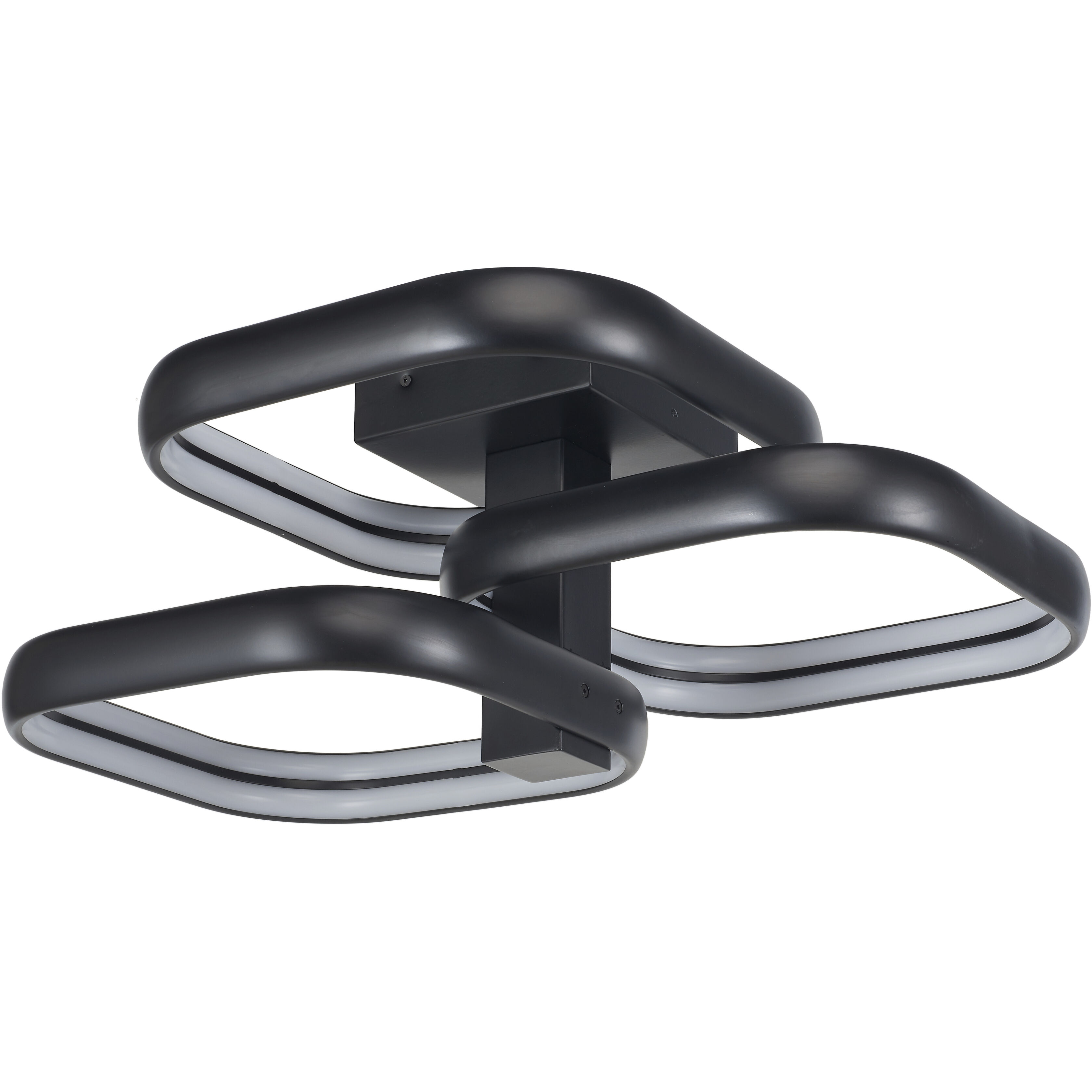 Rave LED 21 inch Matte Black Flush Mount Ceiling Light