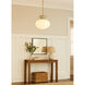 Lucy 1 Light 15 inch Lacquered Brass with Seafoam Pendant Ceiling Light