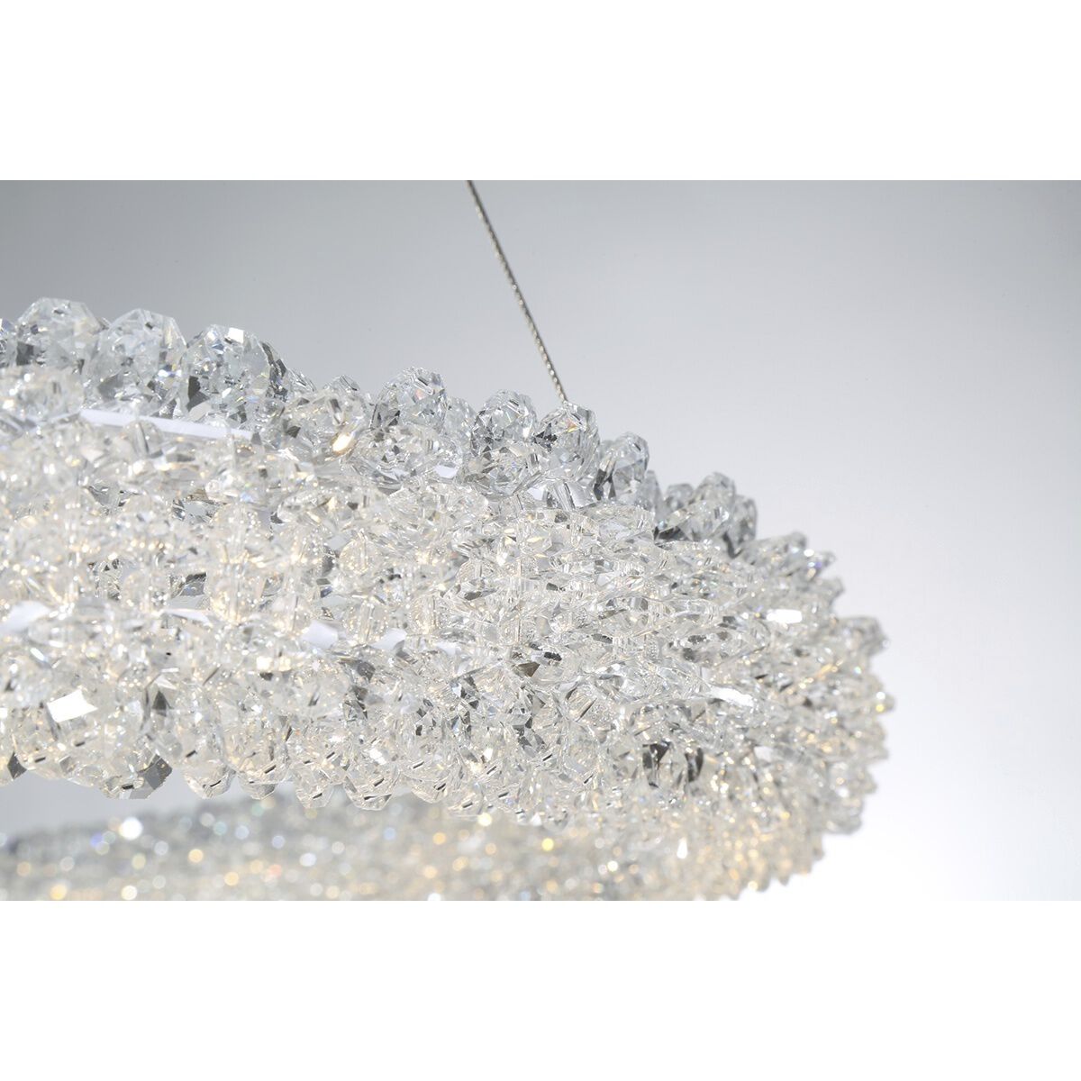 Sassi LED 3 inch Chrome Chandelier Ceiling Light, Large