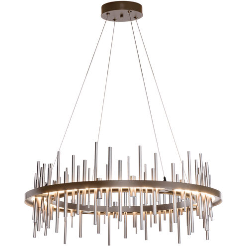 Cityscape LED 38 inch Oil Rubbed Bronze/Vintage Platinum Pendant Ceiling Light, Circular