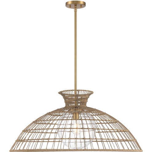 Lanai 1 Light 32 inch Warm Brass Pendant Ceiling Light