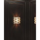 Polyhedron 1 Light 12 inch Brass Wall Sconce Wall Light