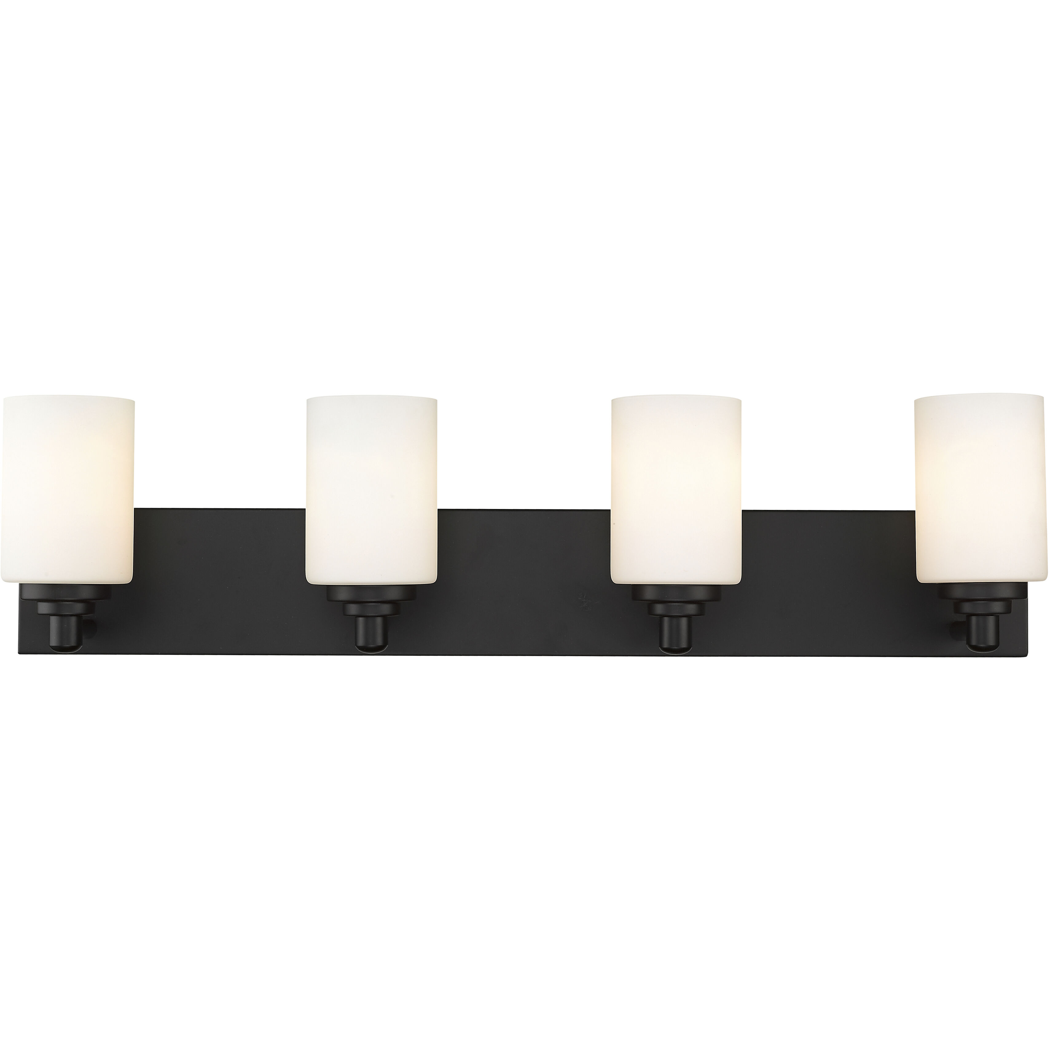 Soledad 4 Light 31.5 inch Matte Black Vanity Wall Light