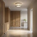Paloma Contreras Ritz 3 Light 14 inch Polished Nickel Flush Mount Ceiling Light