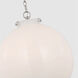Thomas O'Brien Katie LED 16 inch Polished Nickel Globe Pendant Ceiling Light, Large