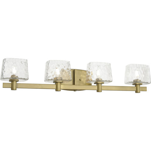 Drysdale 4 Light 32.5 inch Soft Brass Bath Vanity Wall Light