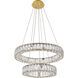 Monroe LED 24 inch Gold Pendant Ceiling Light
