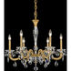 San Marco 6 Light 28.3 inch Heirloom Gold Chandelier Ceiling Light, Schonbek Signature