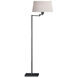 Real Simple 55.5 inch 150.00 watt Gunmetal Powder Coat Floor Lamp Portable Light