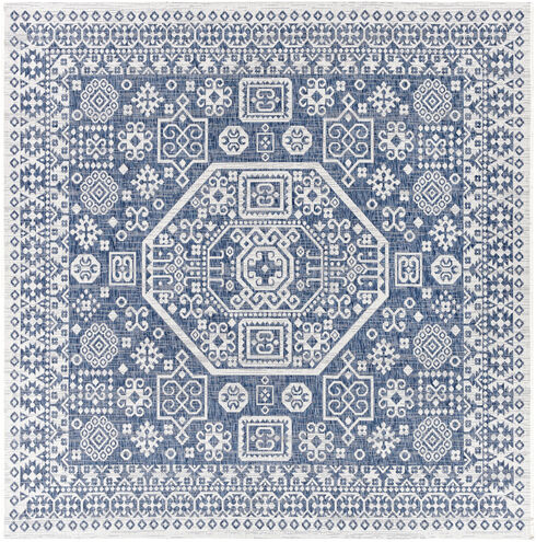 Eagean 94 X 94 inch Bright Blue; Multicolored Rug