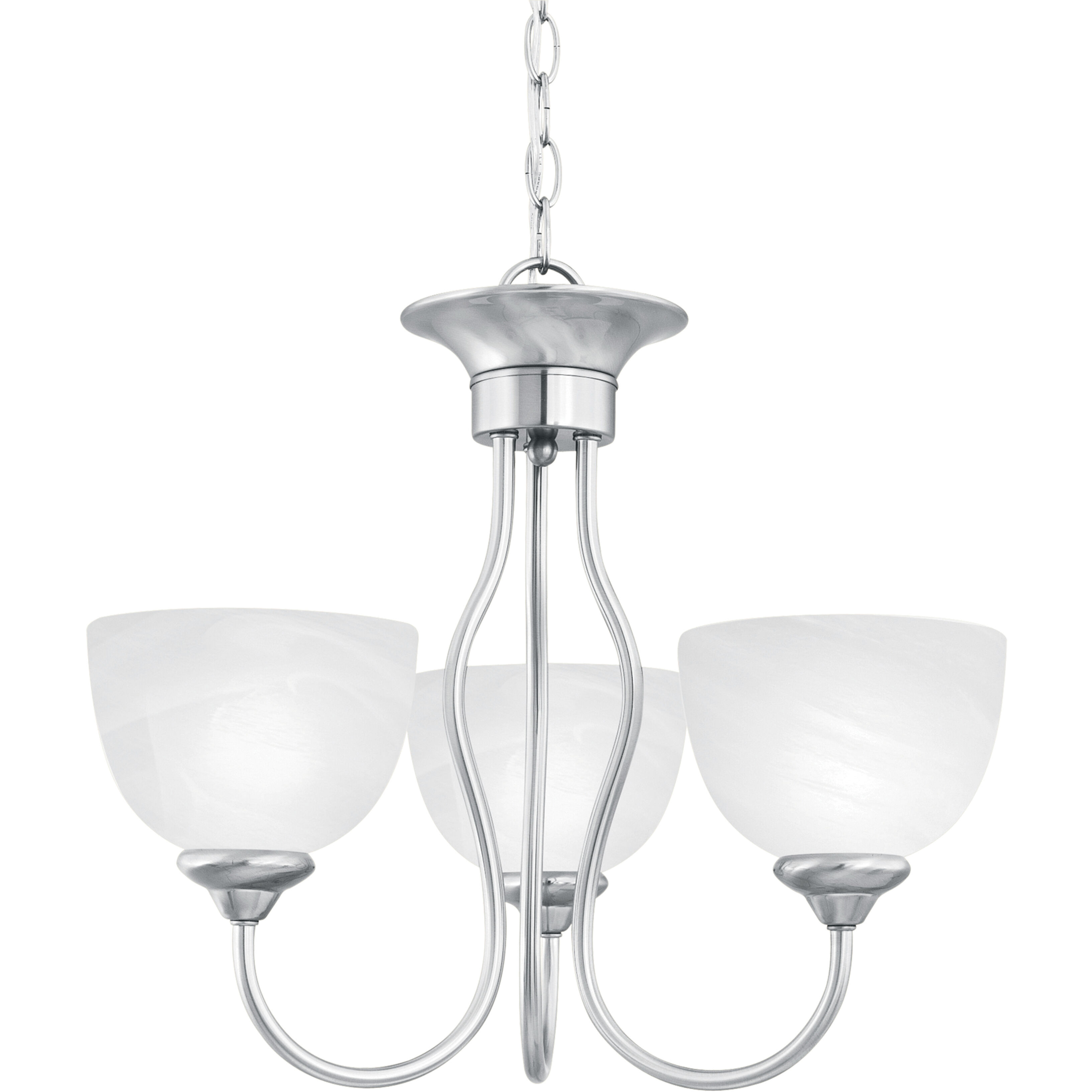 Tahoe 3 Light 19 inch Brushed Nickel Chandelier Ceiling Light