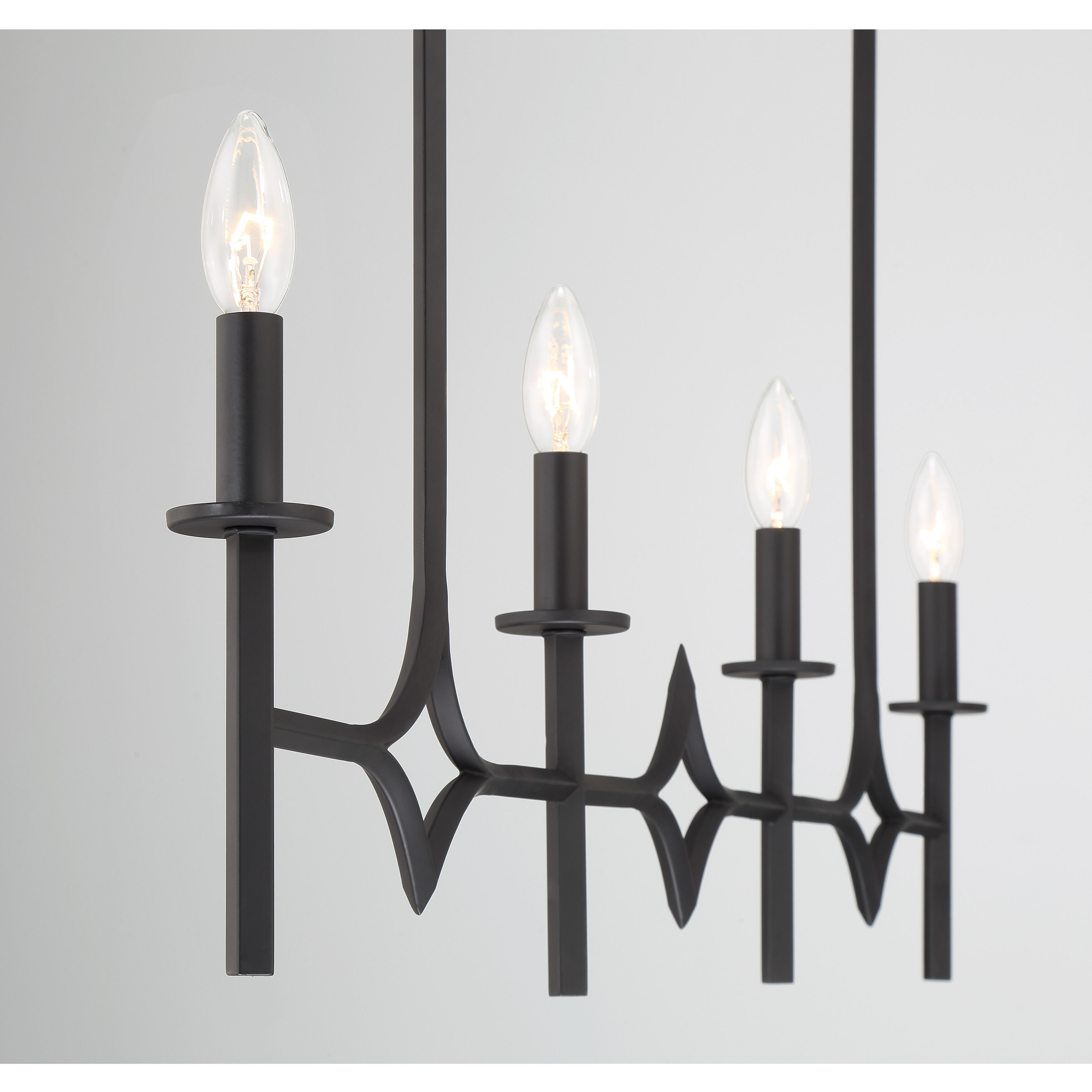 Muncie 4 Light Coal Island Light Ceiling Light