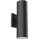 Lund LED 12 inch Black Outdoor Wall Light