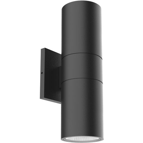 Lund LED 12 inch Black Outdoor Wall Light