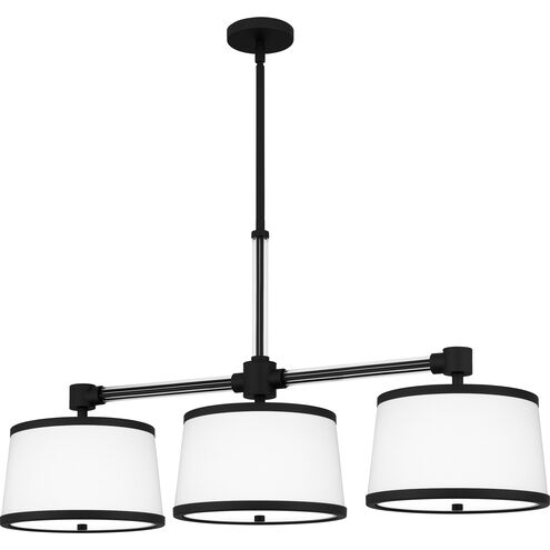 Kylen 3 Light 42 inch Matte Black Island Light Ceiling Light