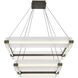 Neoness LED 34.25 inch Weathered Brass Grand Chandelier Ceiling Light in Clear