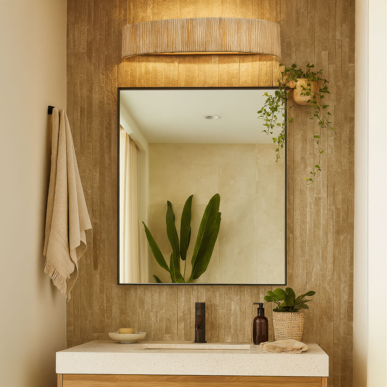 Jacob's Ladder 3 Light 25.5 inch French Gold Bath Vanity Light Wall Light, Smithsonian Collaboration