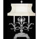 Beveled Arcs 34 inch 60 watt Silver Table Lamp Portable Light in Silver Leaf