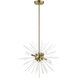 Uptown 6 Light 20 inch Antique Brass Pendant Chandelier Ceiling Light