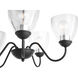 Fort Worth 5 Light 23 inch Noir Chandelier Ceiling Light, Quorum Home