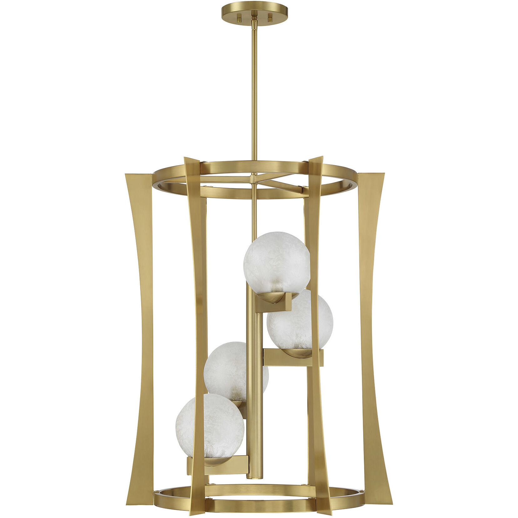 Darien 4 Light 23 inch Warm Brass Pendant Ceiling Light