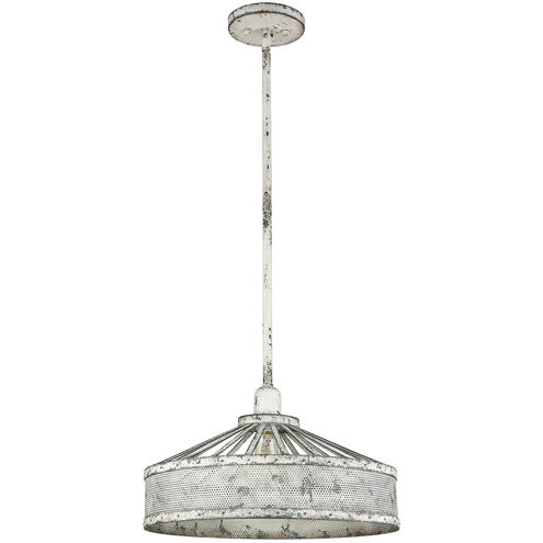 Iris 1 Light 16 inch Aged Ivory Pendant Ceiling Light
