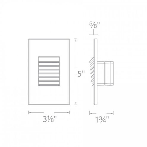Tyler 12 2 watt Bronze Step and Wall Lighting in Amber, WAC Landscape