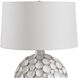 Hartley 25.5 inch 150 watt White Glaze and Antique Brass Table Lamp Portable Light