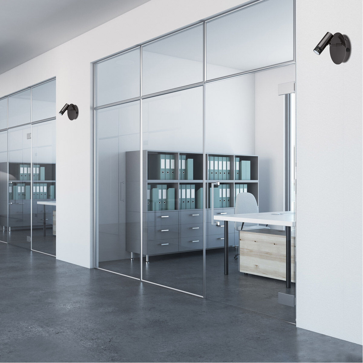 Lianello 1 Light 120 Black Chrome Wall Track Light Ceiling Light