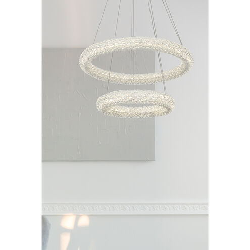 Bowen 2 Light 24 inch Chrome Chandelier Ceiling Light