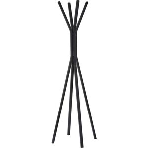 Toby 68 inch Plywood with Black Oak Wood Veneer Coat Rack