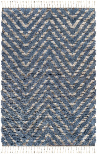 Sahara 108 X 72 inch Charcoal Rug in 6 X 9, Rectangle