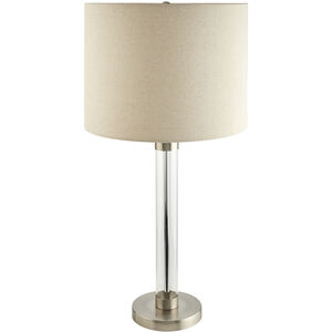 Peninsula 28 inch 100 watt Clear Accent Table Lamp Portable Light