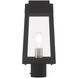 Oslo 1 Light 15 inch Black Outdoor Post Top Lantern