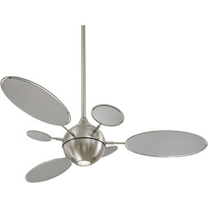 Cirque 54 inch Brushed Nickel with Silver Blades Ceiling Fan