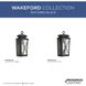 Wakeford 1 Light 17.88 inch Textured Black Wall Lantern