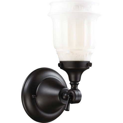 Quinton Parlor 1 Light 7 inch Oil Rubbed Bronze Vanity Light Wall Light in Incandescent