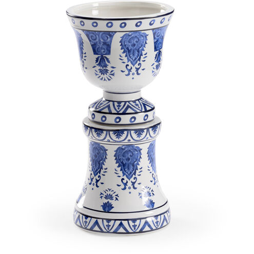 Chelsea House Blue/White Glaze Jardiniere