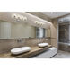 Landon 4 Light 32 inch Brushed Nickel Vanity Wall Light