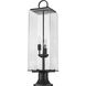 Sana 3 Light 28.5 inch Black Outdoor Pier Mounted Fixture
