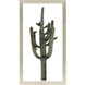 Saguaro Green and White Framed Art