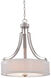 Parsons Studio 3 Light 21 inch Brushed Nickel Pendant Ceiling Light