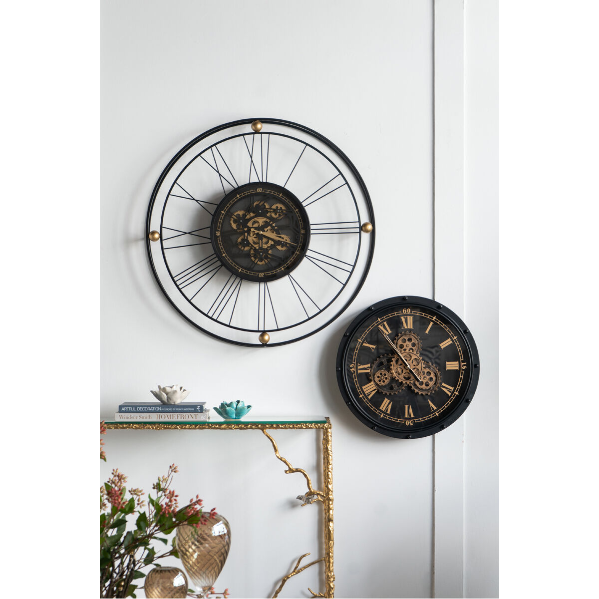 Roman Gear 31.5 X 31.5 inch Wall Clock