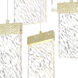 Carolina LED 16 inch Gold Leaf Down Chandelier Ceiling Light