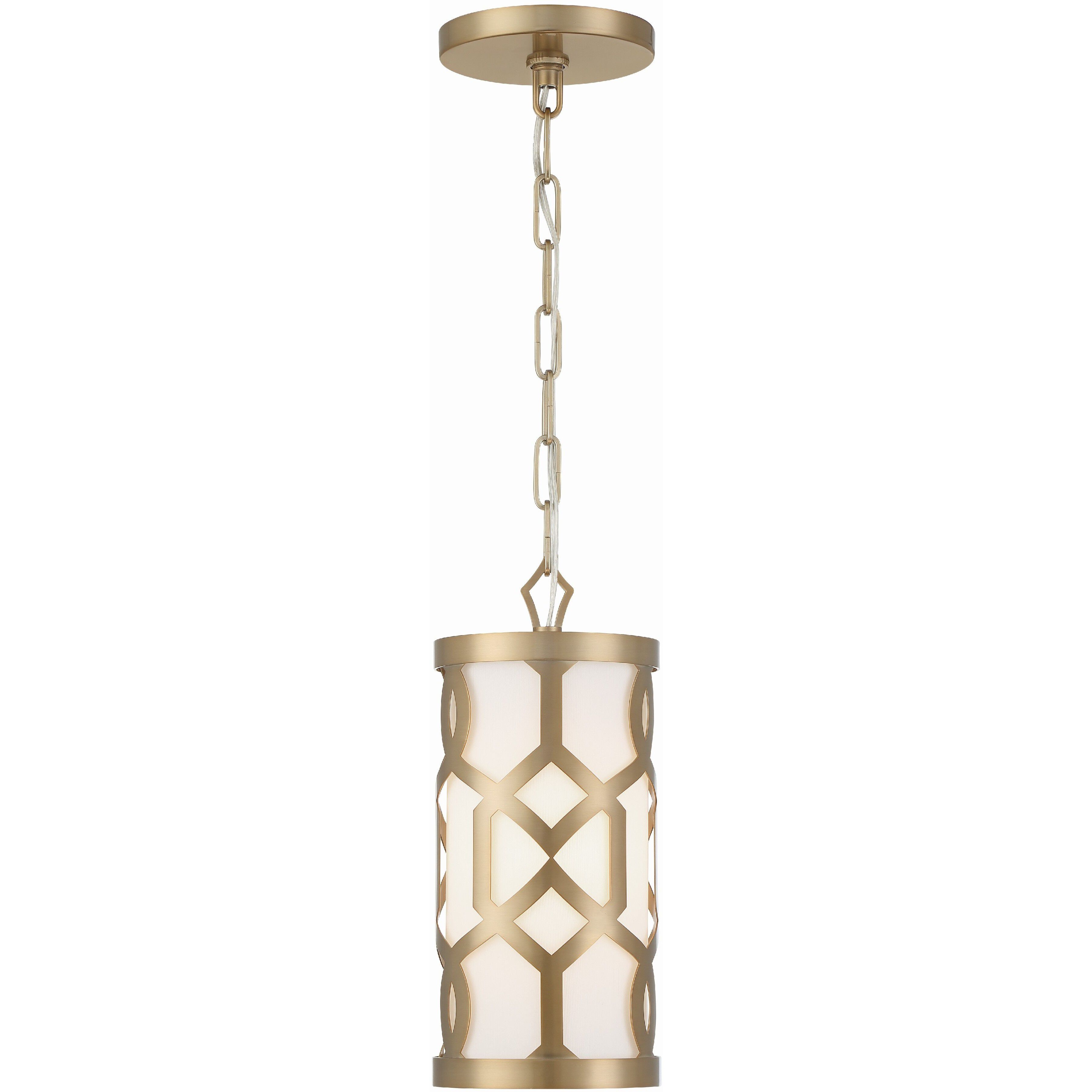 Jennings 1 Light 6.25 inch Aged Brass Mini Pendant Ceiling Light