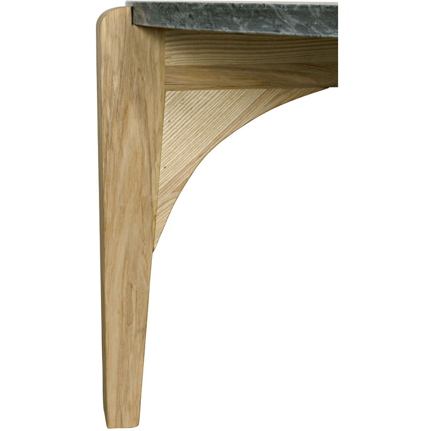 Confucius 33.5 X 33.5 inch Waxed Coffee Table