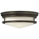Hadley 3 Light 14 inch Oil Rubbed Bronze Indoor Flush Mount Ceiling Light